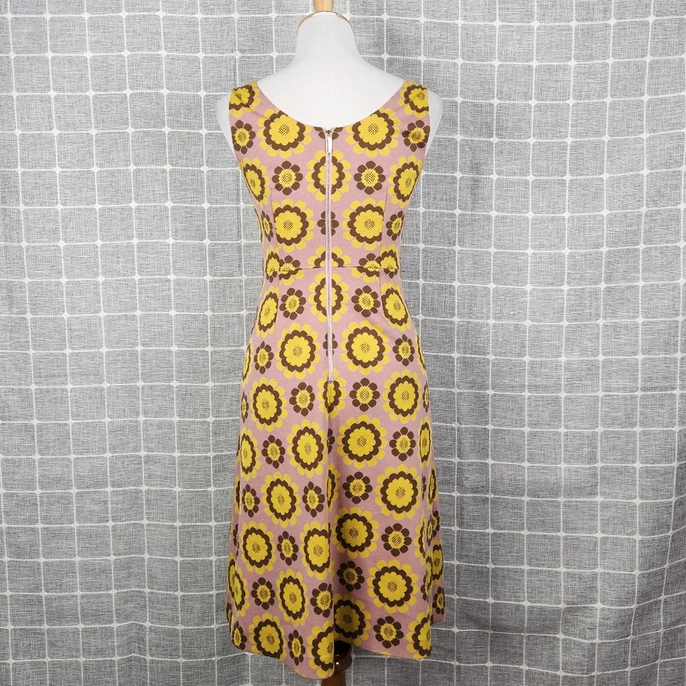 Kate Spade Geo Floral Jacquard Dress in Strawberry Mochi